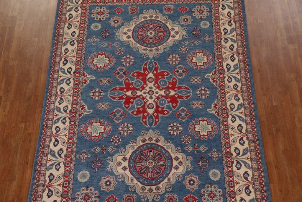 Geometric Kazak Handmade Area Rug 7x10