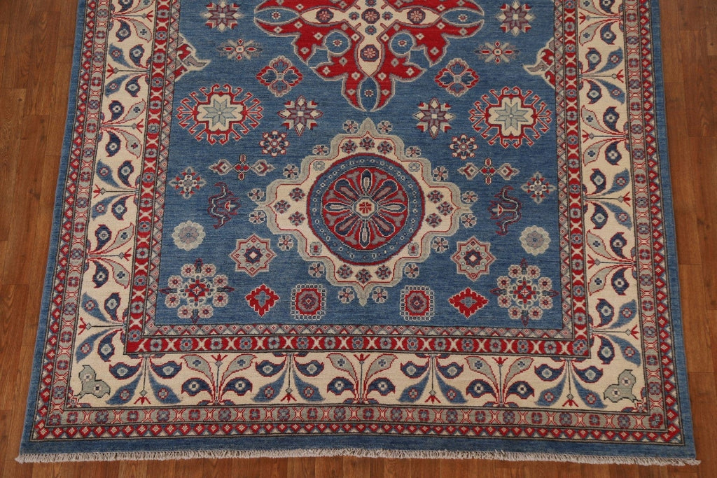 Geometric Kazak Handmade Area Rug 7x10