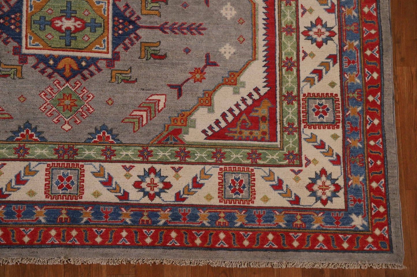 Geometric Kazak Pakistan Area Rug 7x10