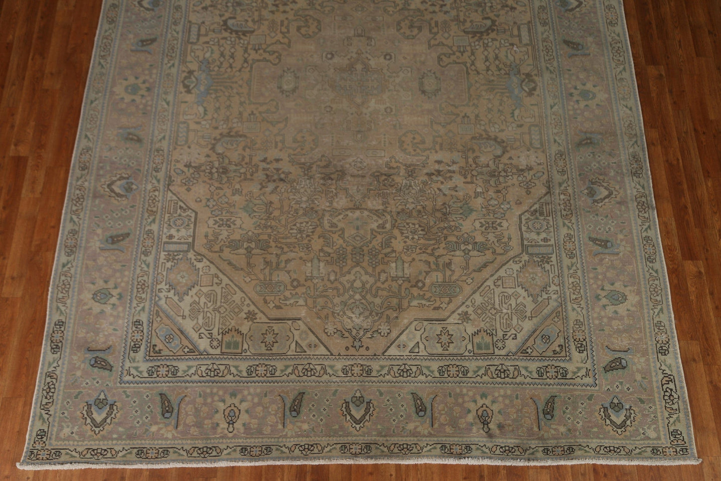 Distressed Wool Tabriz Persian Area Rug 8x11