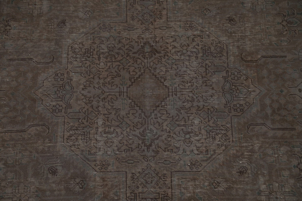 Distressed Over-Dyed Tabriz Persian Area Rug 8x11