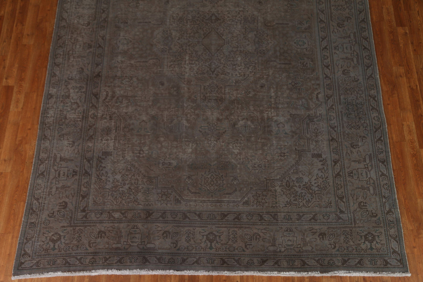 Distressed Over-Dyed Tabriz Persian Area Rug 8x11