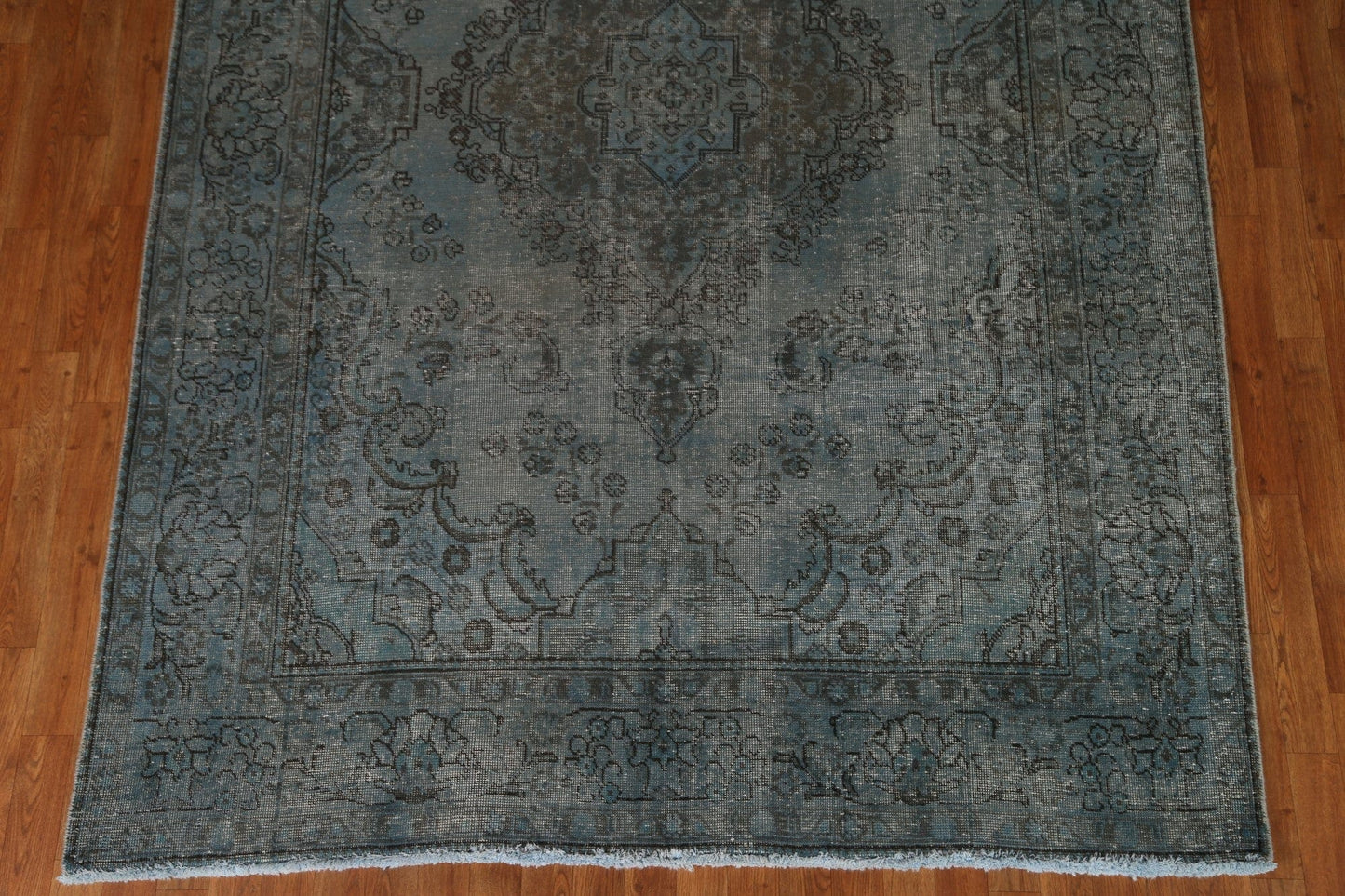 Distressed Over-Dyed Tabriz Persian Area Rug 6x9