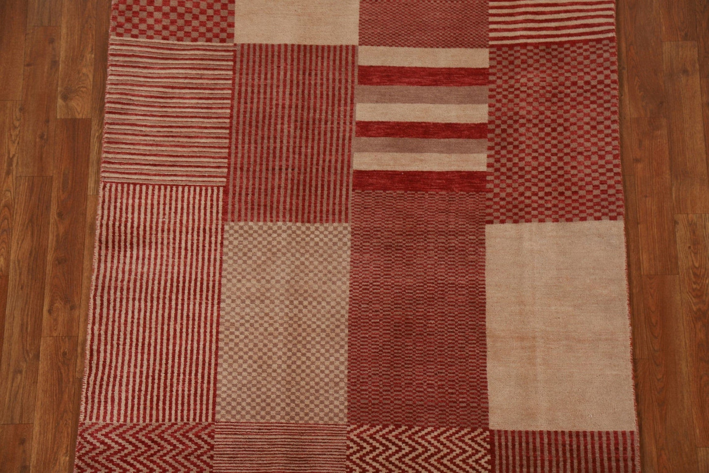 Contemporary Gabbeh Kashkoli Area Rug 4x6