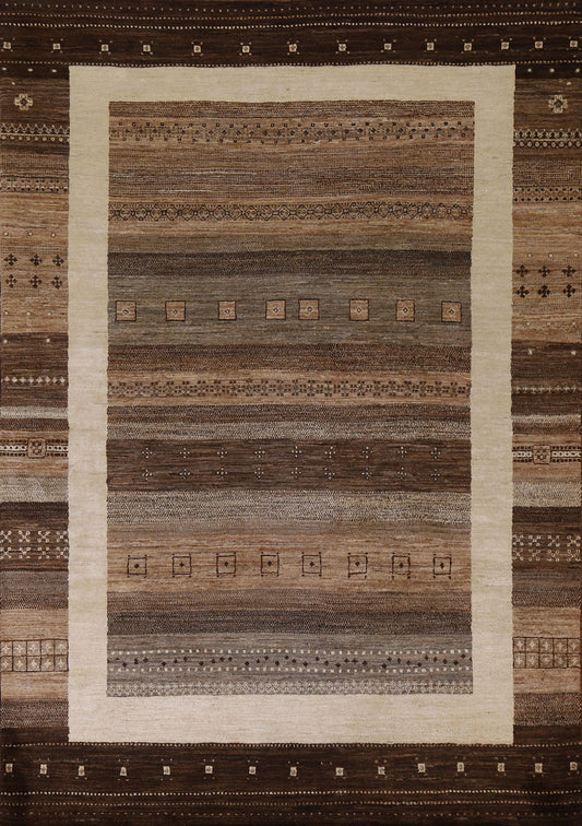 Gabbeh Kashkoli Oriental Area Rug 6x8