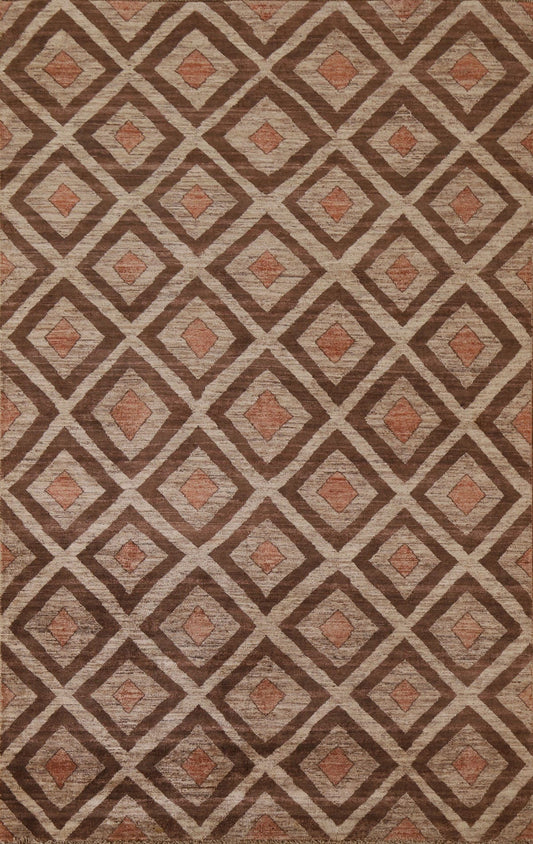 Geometric Gabbeh Kashkoli Oriental Area Rug 5x8