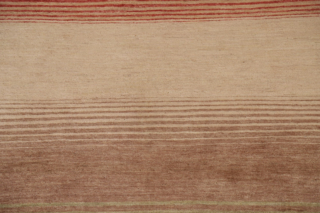 Striped Gabbeh Kashkoli Modern Area Rug 6x8