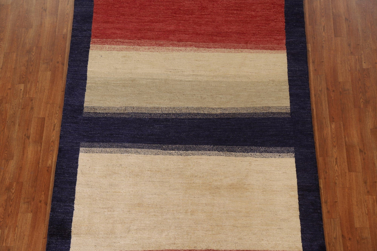 Contemporary Gabbeh Kashkoli Wool Area Rug 5x8