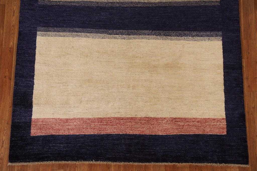 Contemporary Gabbeh Kashkoli Wool Area Rug 5x8