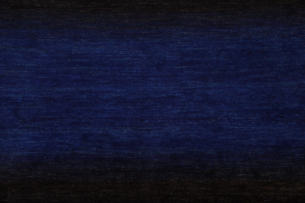 Black & Blue Gabbeh Kashkoli Modern Area Rug 5x7