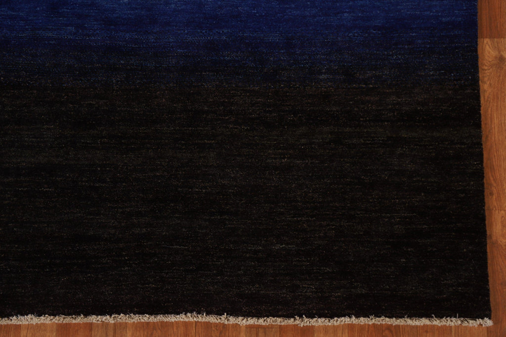 Black & Blue Gabbeh Kashkoli Modern Area Rug 5x7