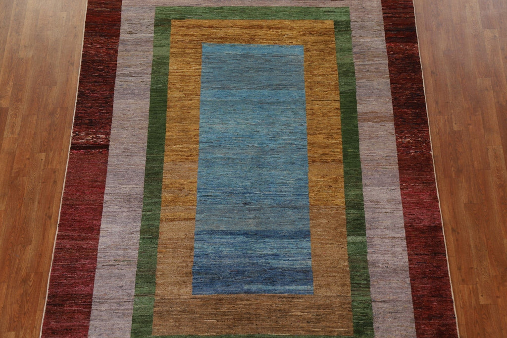 Geometric Gabbeh Kashkoli Modern Area Rug 7x10