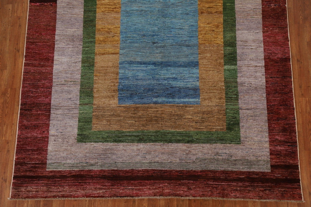 Geometric Gabbeh Kashkoli Modern Area Rug 7x10