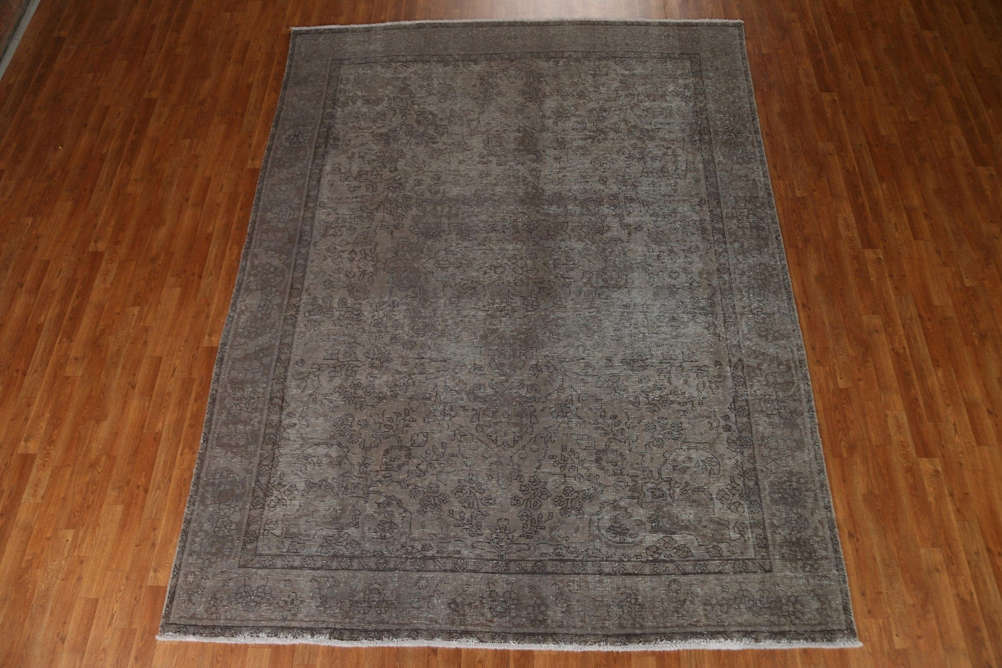 Distressed Over-Dyed Tabriz Persian Area Rug 8x11