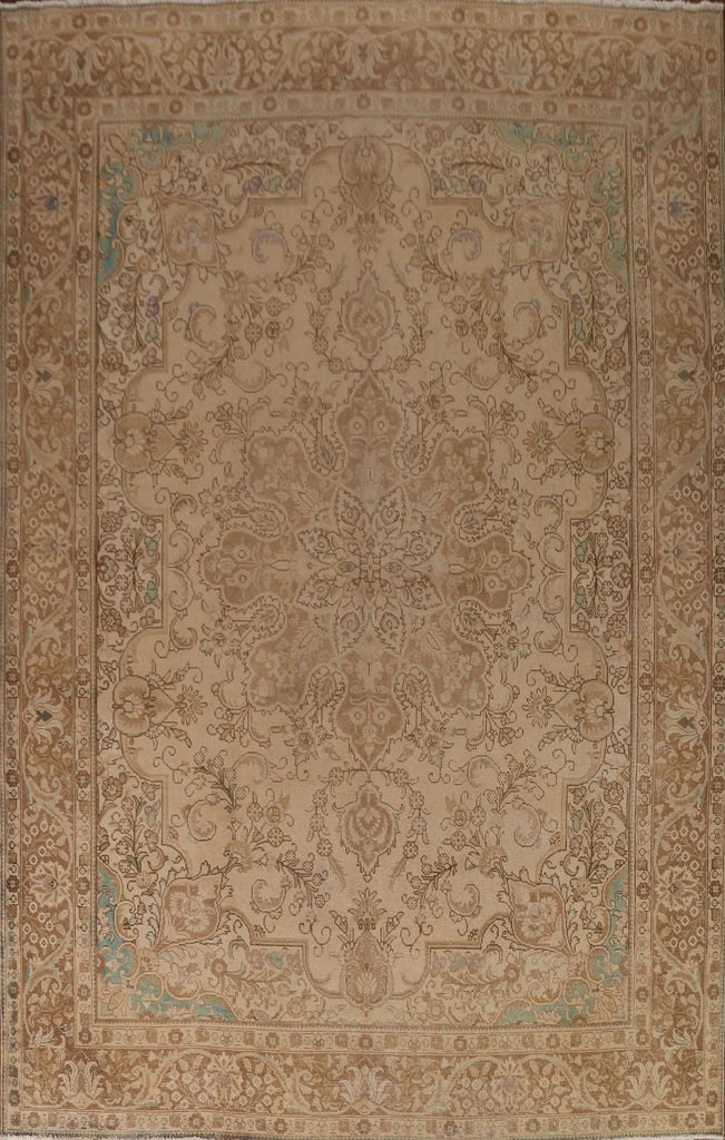 Distressed Tabriz Persian Area Rug 10x13