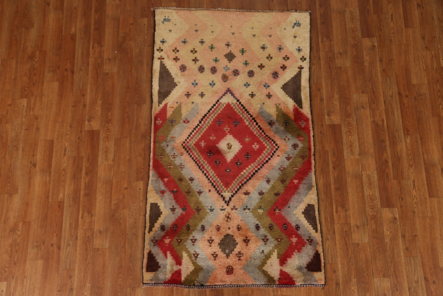 Tribal Gabbeh Persian Area Rug 3x5