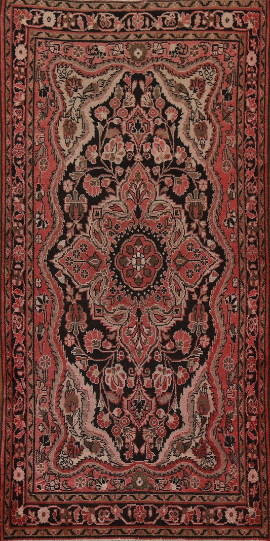 Handmade Floral Hamedan Persian Area Rug 4x7