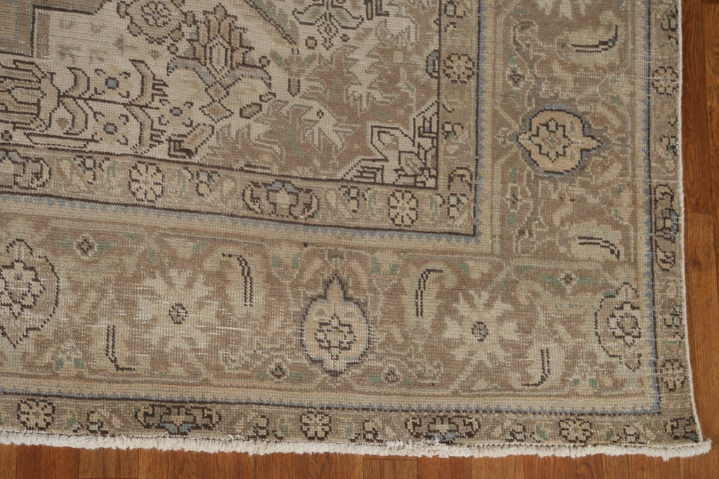 Distressed Tabriz Persian Area Rug 10x13