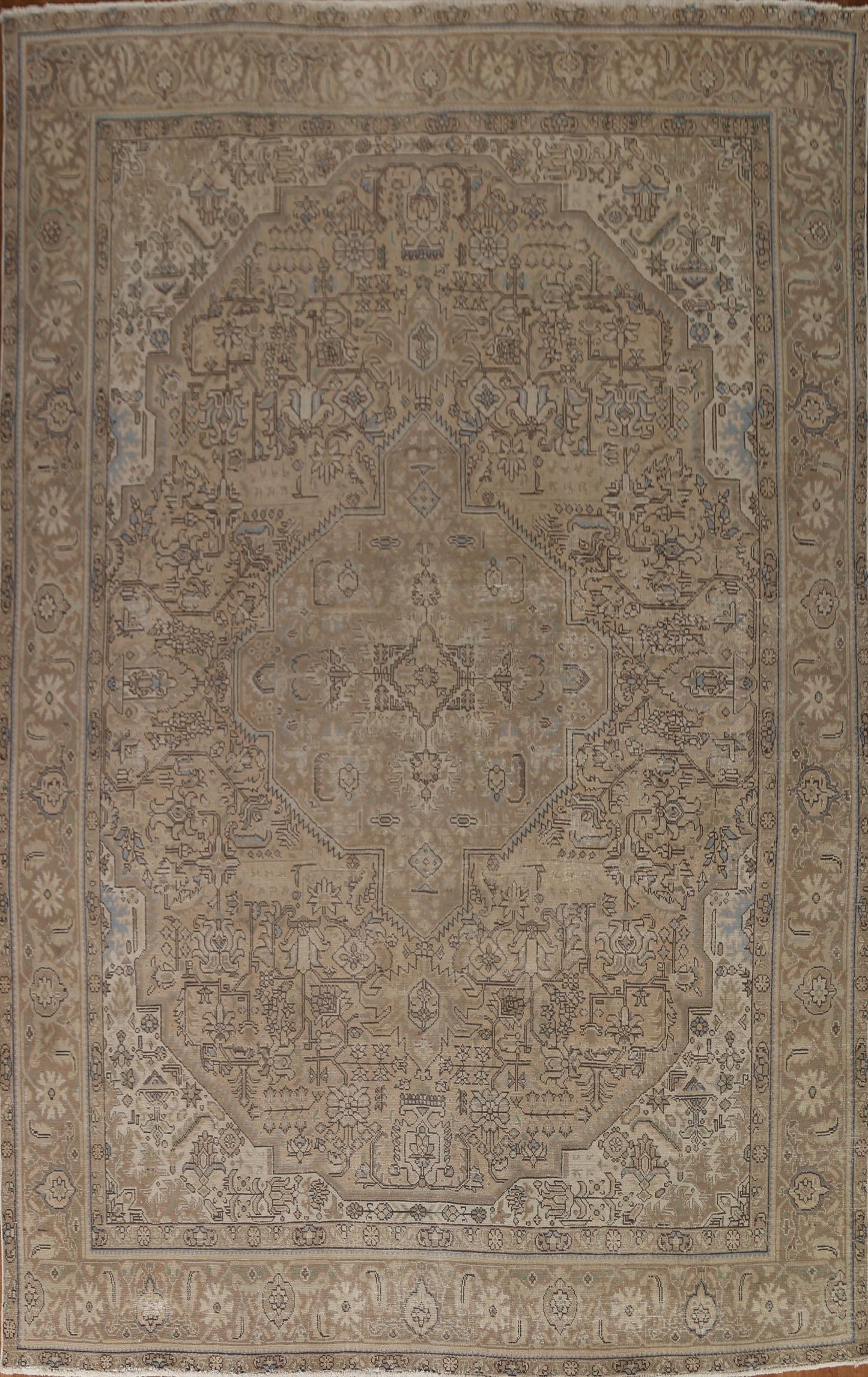 Distressed Tabriz Persian Area Rug 10x13