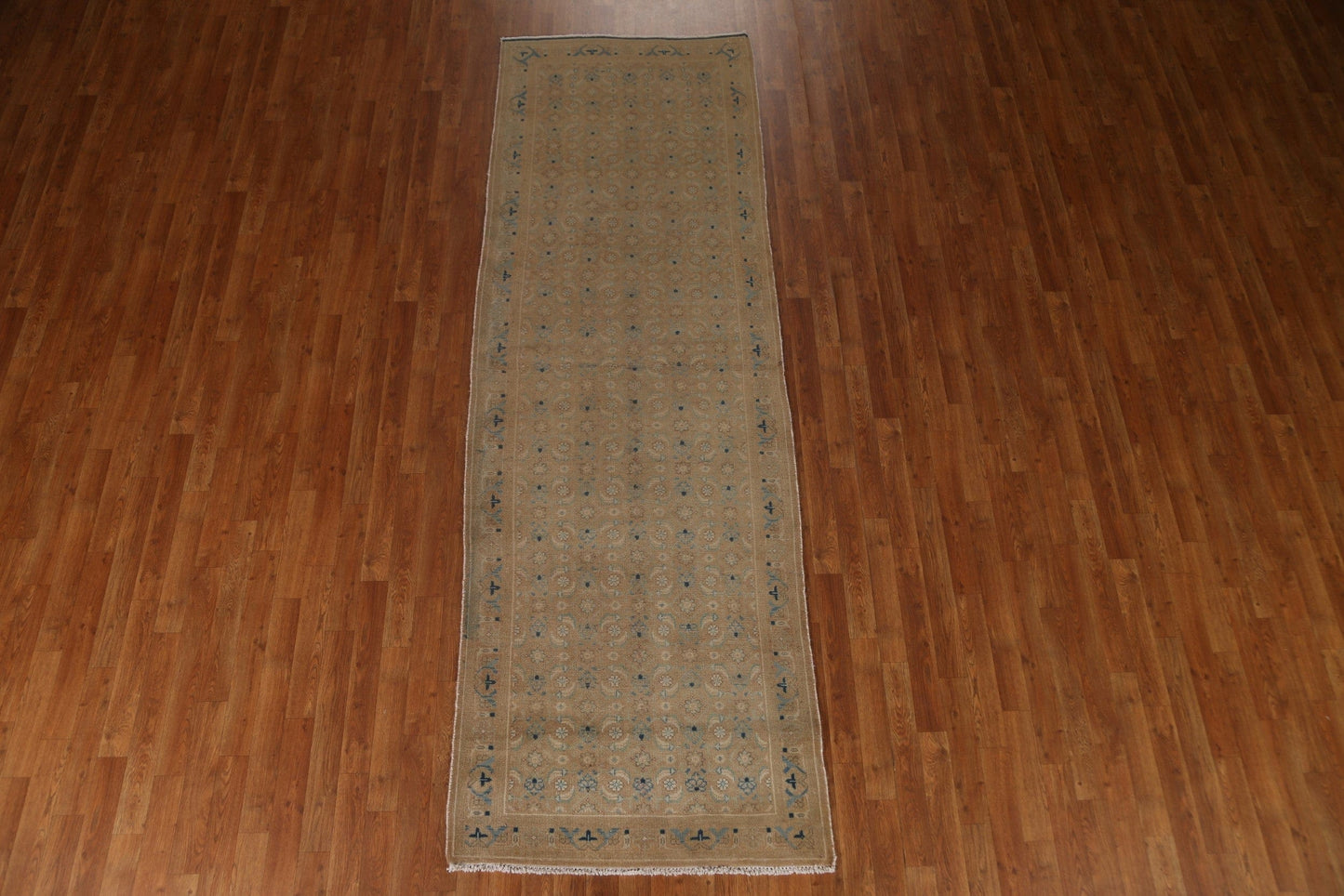 Floral Wool Mahal Persian Runner Rug 3x10