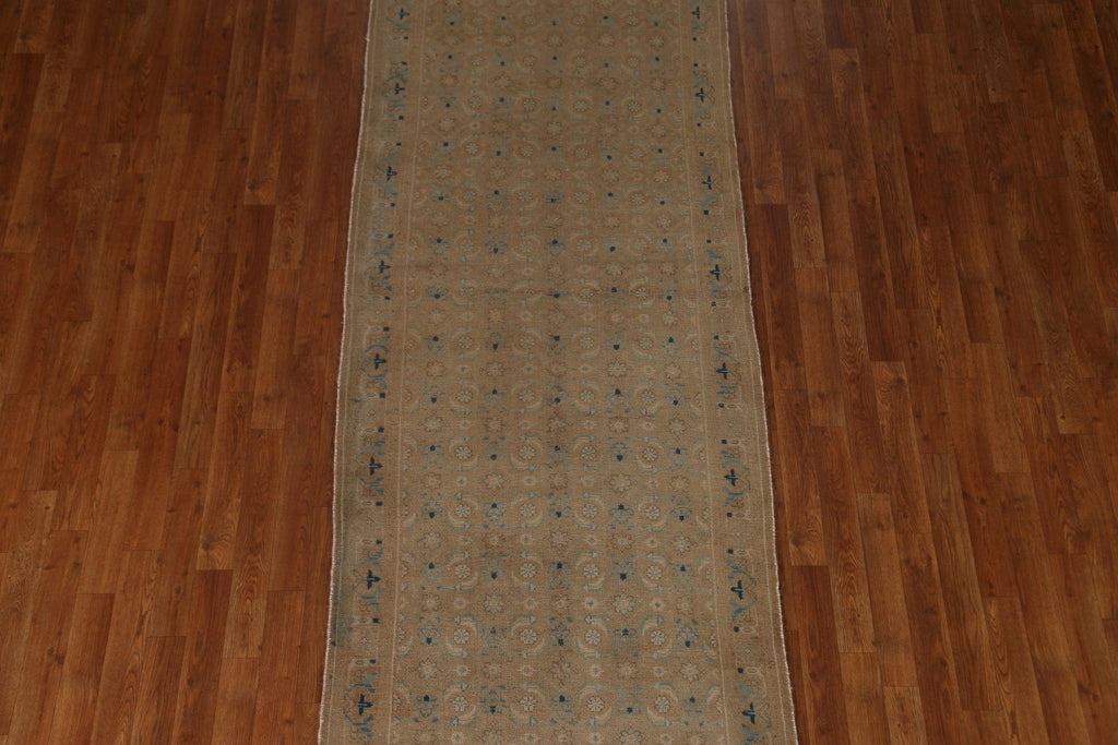 Floral Wool Mahal Persian Runner Rug 3x10