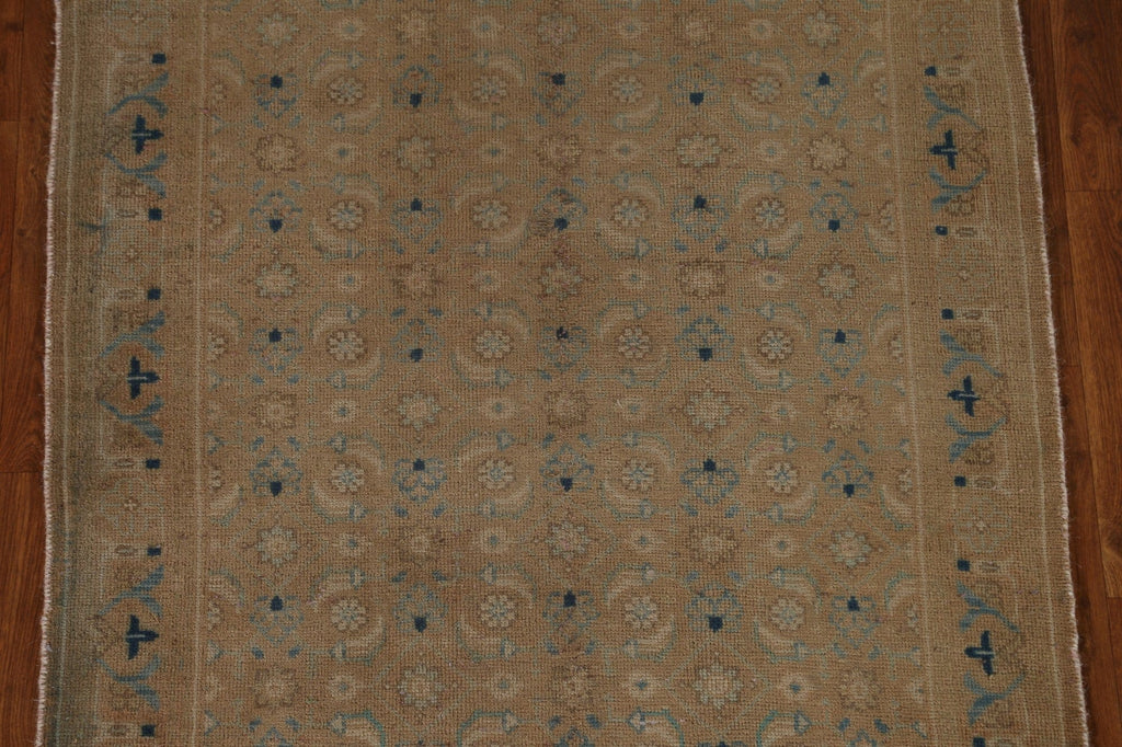 Floral Wool Mahal Persian Runner Rug 3x10