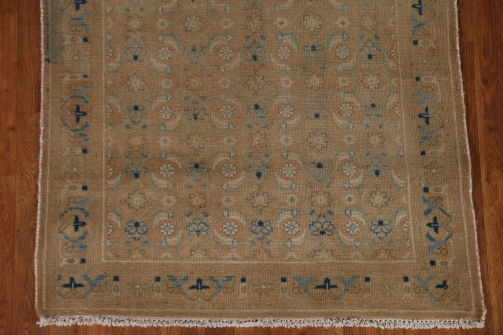 Floral Wool Mahal Persian Runner Rug 3x10