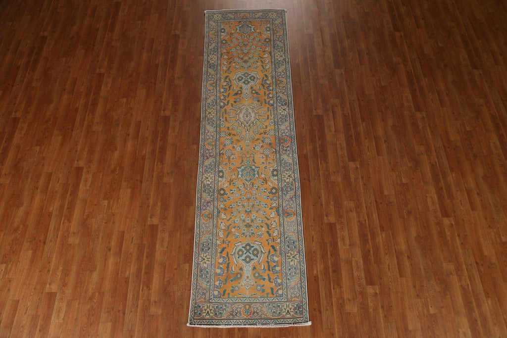 Vintage Floral Mahal Persian Runner Rug 3x10