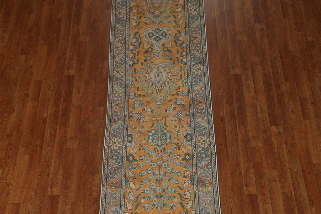 Vintage Floral Mahal Persian Runner Rug 3x10