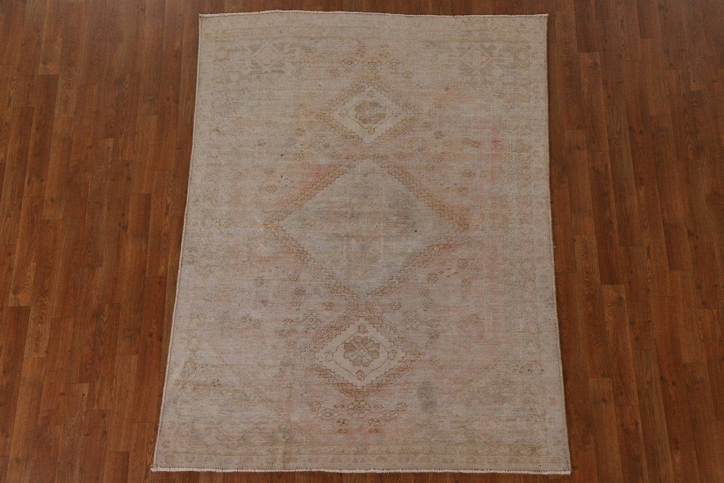 Distressed Shiraz Persian Area Rug 5x6