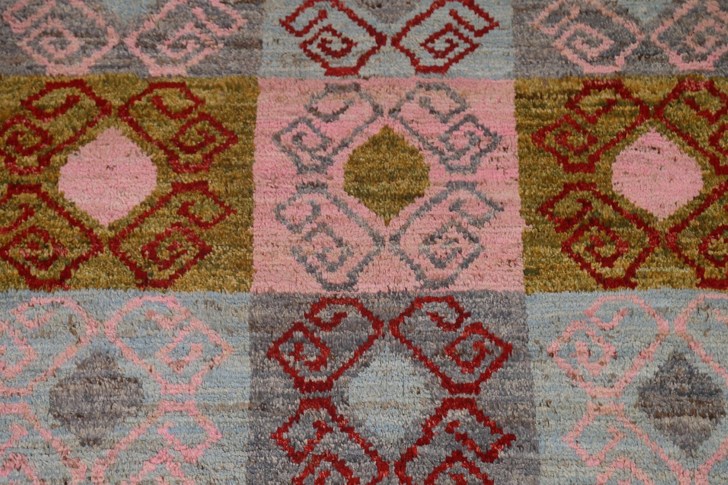 Gray Wool Moroccan Oriental Area Rug 6x11