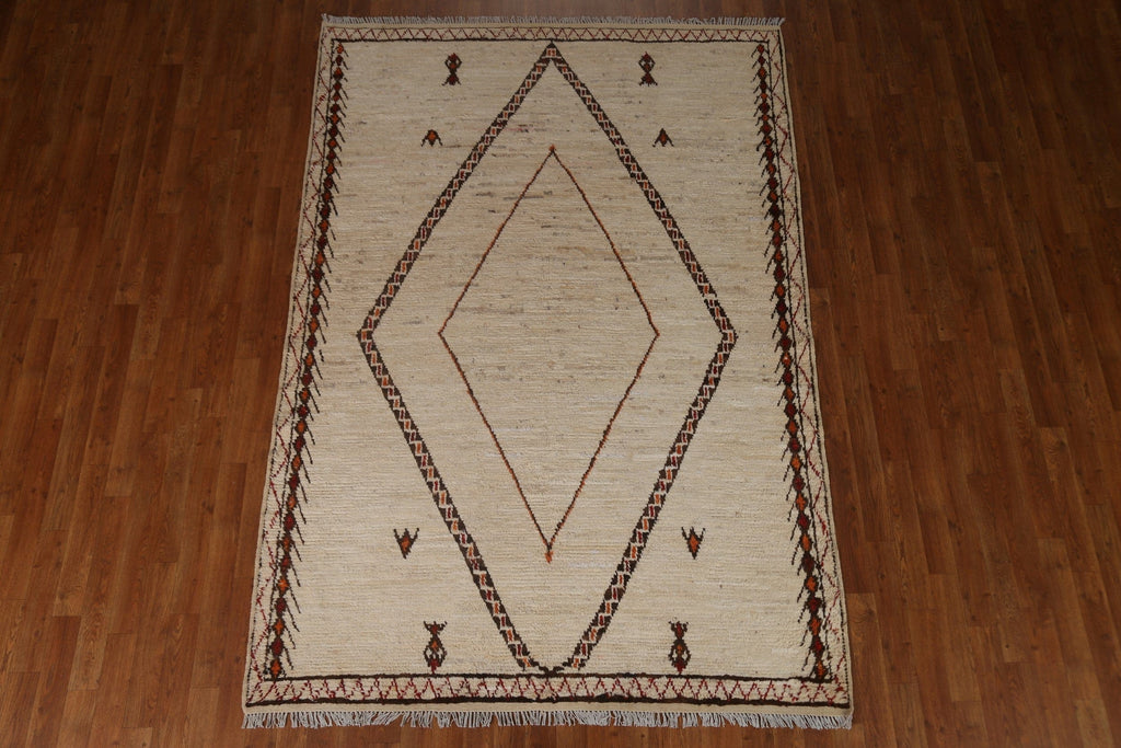 Tribal Moroccan Oriental Area Rug 6x8