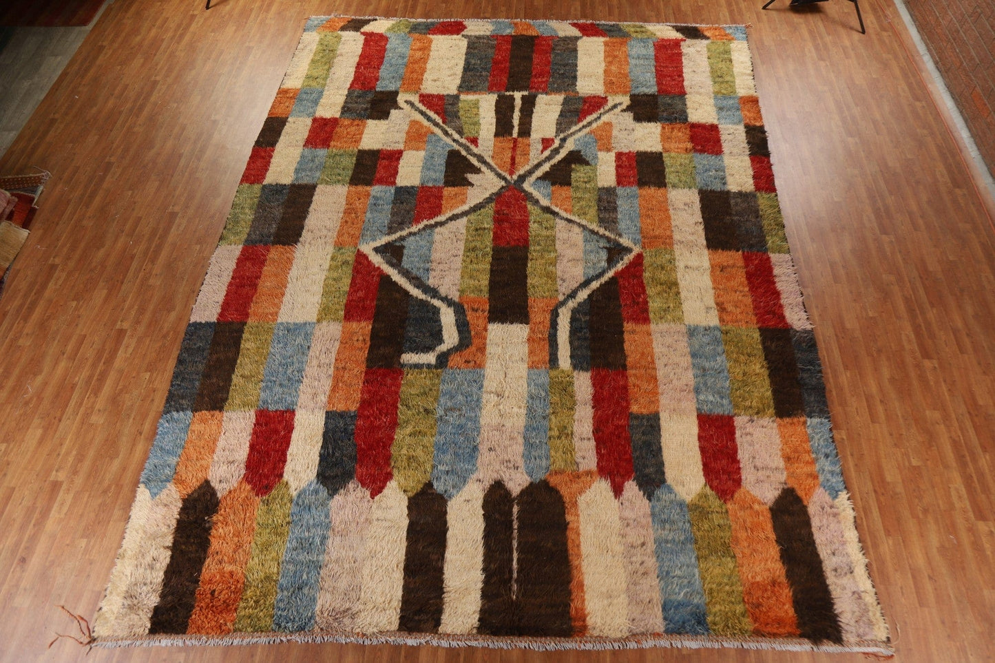 Multi-Color Moroccan Wool Large Rug 12x17