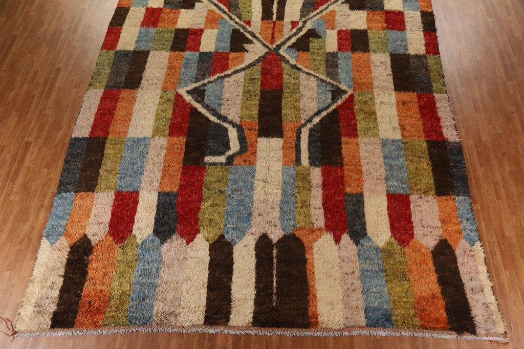 Multi-Color Moroccan Wool Large Rug 12x17