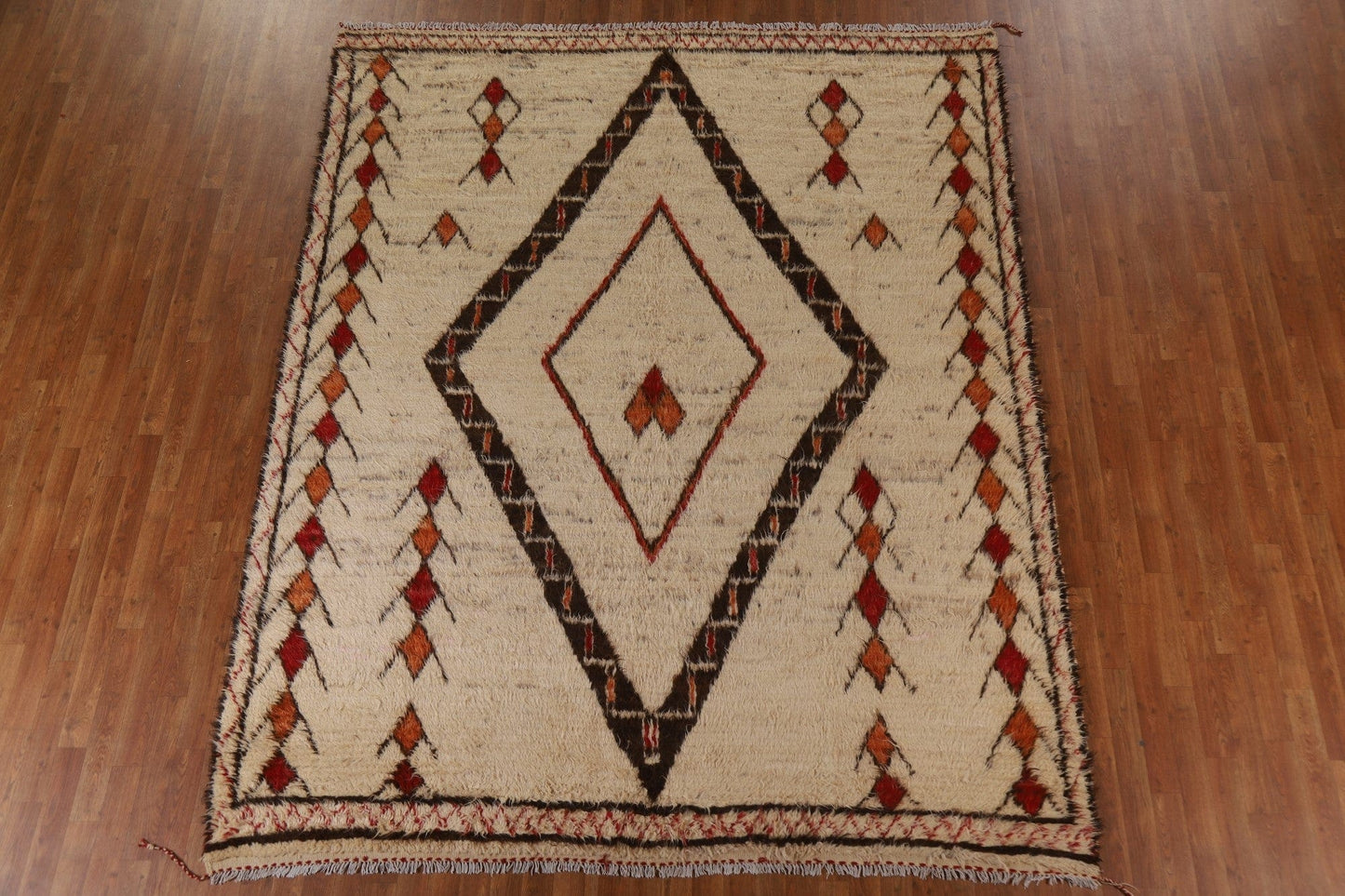 Tribal Moroccan Berber Wool Area Rug 8x10