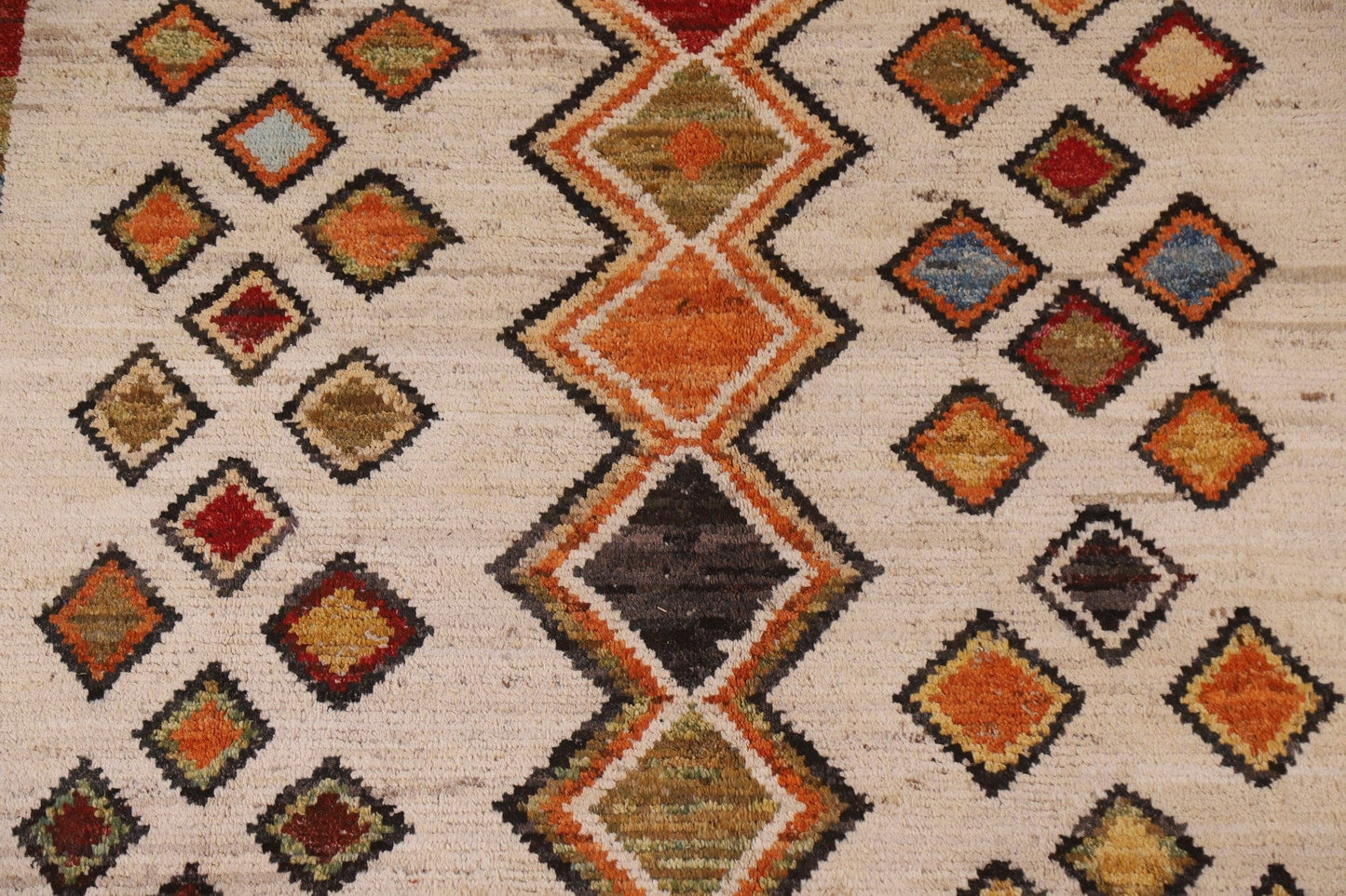 Geometric Moroccan Wool Area Rug 8x10