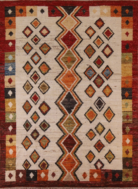 Geometric Moroccan Wool Area Rug 8x10