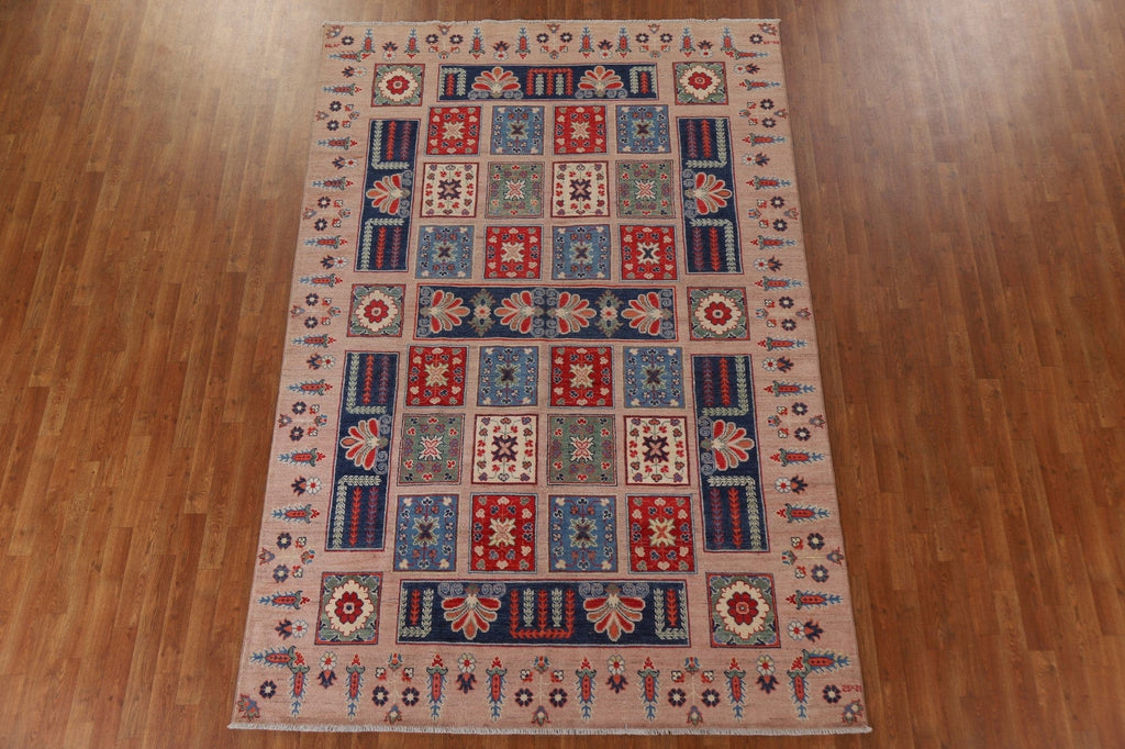 Garden Design Kazak Oriental Area Rug 7x10