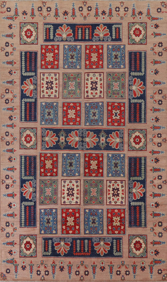 Garden Design Kazak Oriental Area Rug 7x10