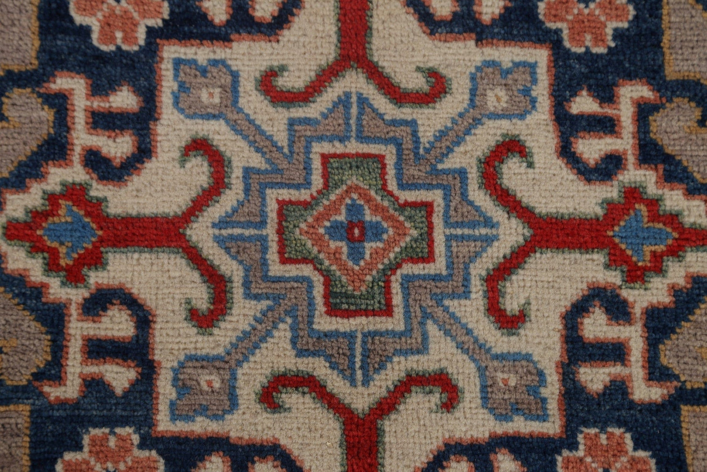 Geometric Kazak Round Area Rug 5x5