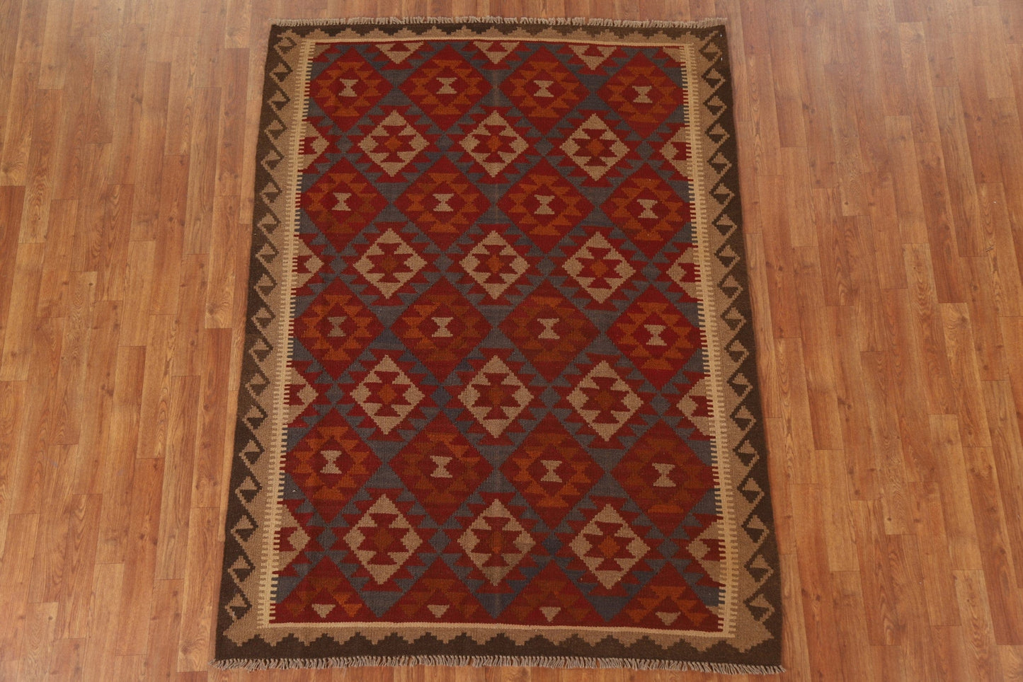 Geometric Kilim Oriental Area Rug 5x7