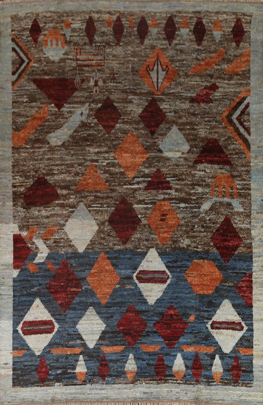 Wool Moroccan Oriental Area Rug 8x10