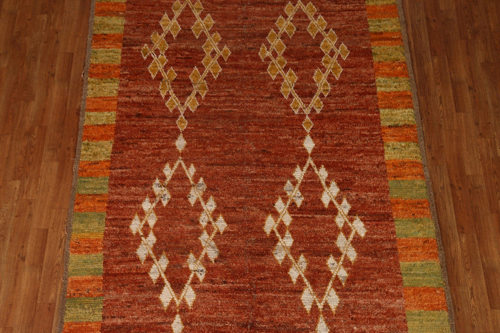 Geometric Moroccan Wool Area Rug 6x8