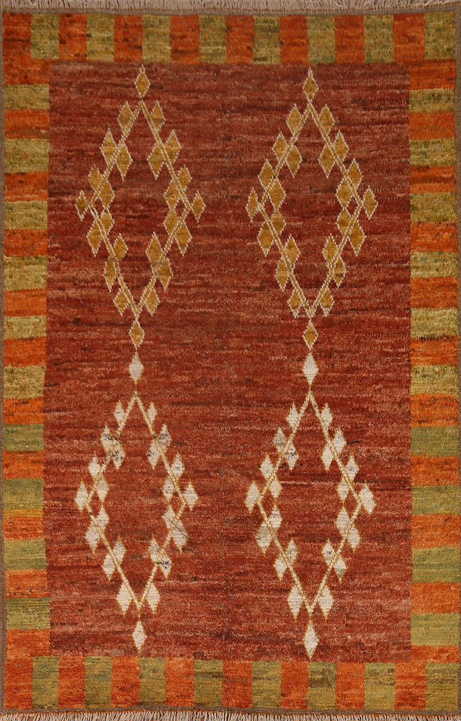 Geometric Moroccan Wool Area Rug 6x8