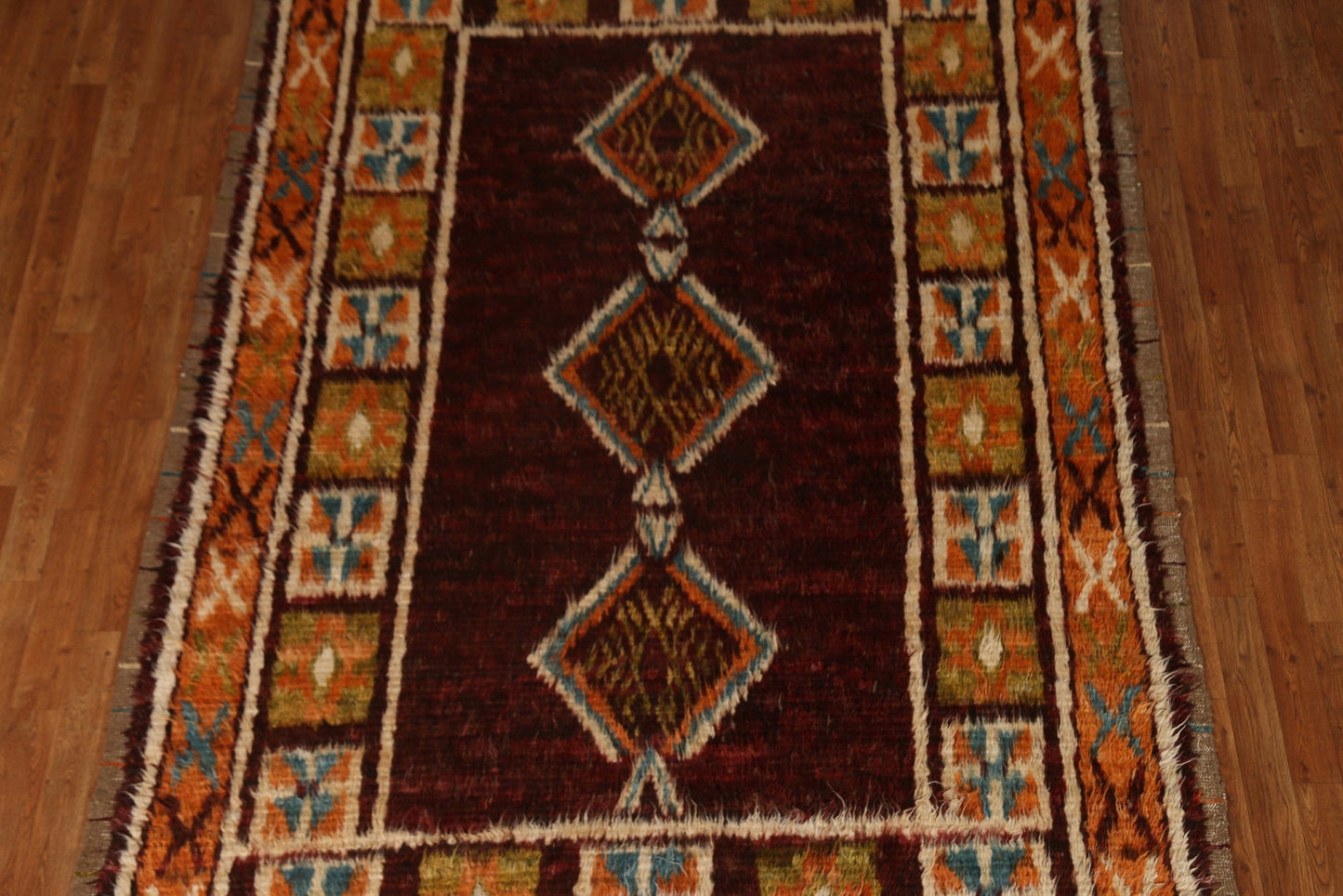 Tribal Moroccan Berber Wool Area Rug 6x10