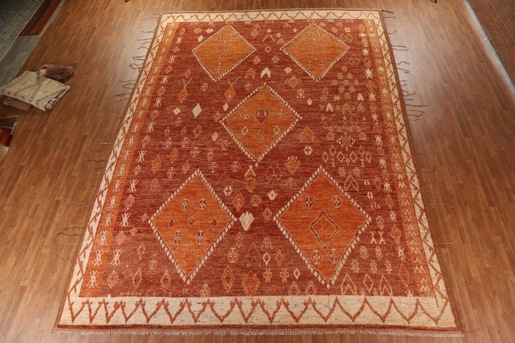 Tribal Moroccan Oriental Large Rug 12x17