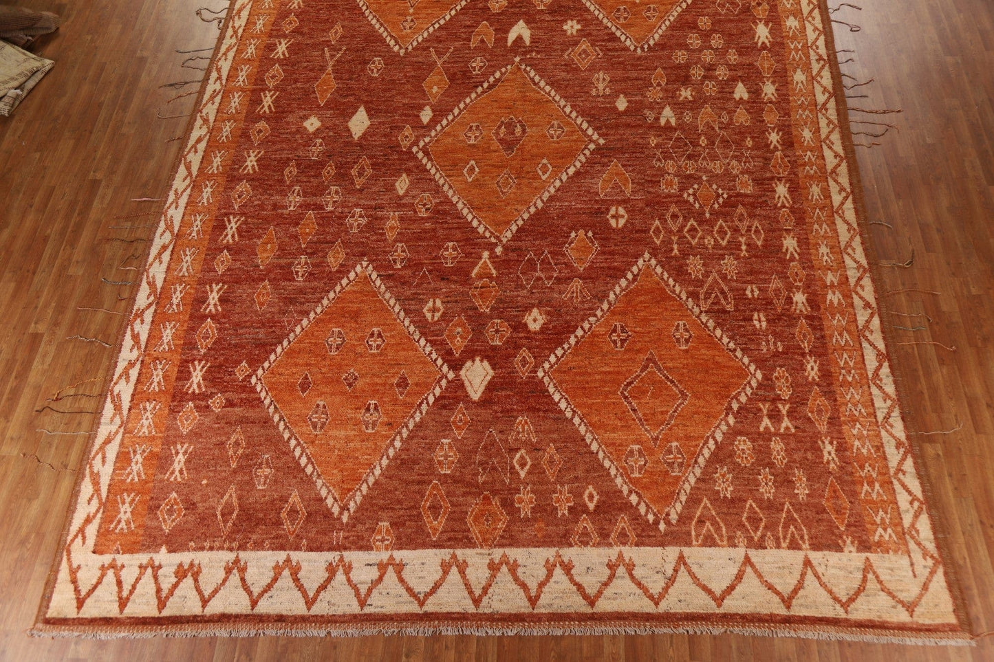 Tribal Moroccan Oriental Large Rug 12x17