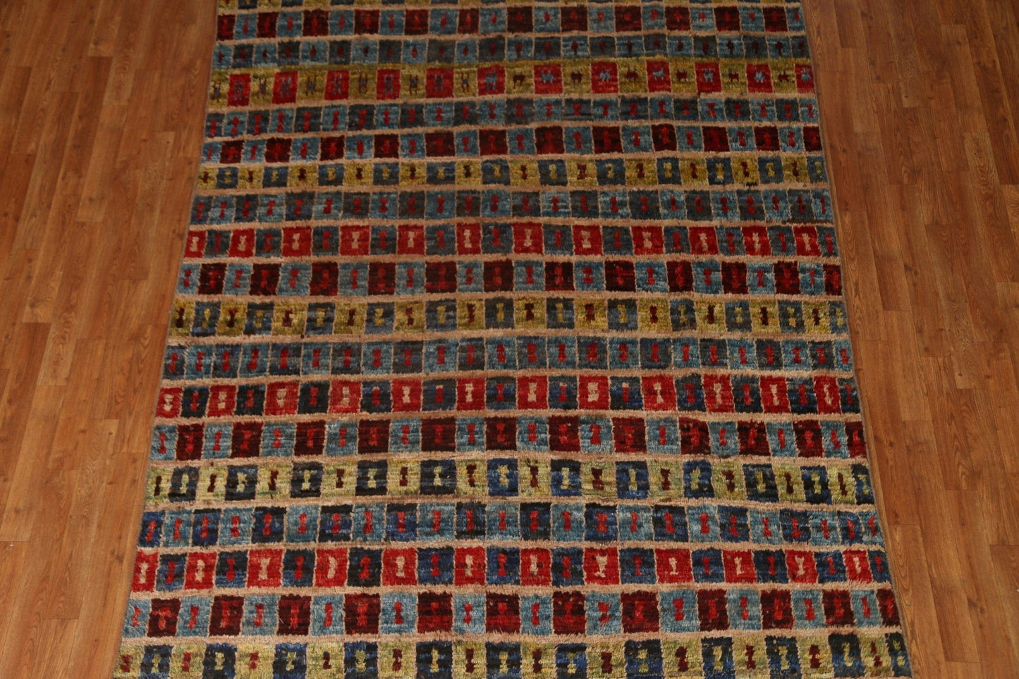 Geometric Moroccan Wool Area Rug 6x10