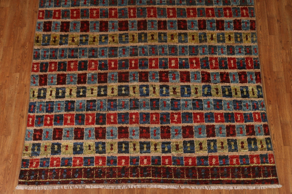 Geometric Moroccan Wool Area Rug 6x10