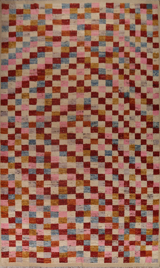 Checkered Moroccan Large Area Rug 10x14